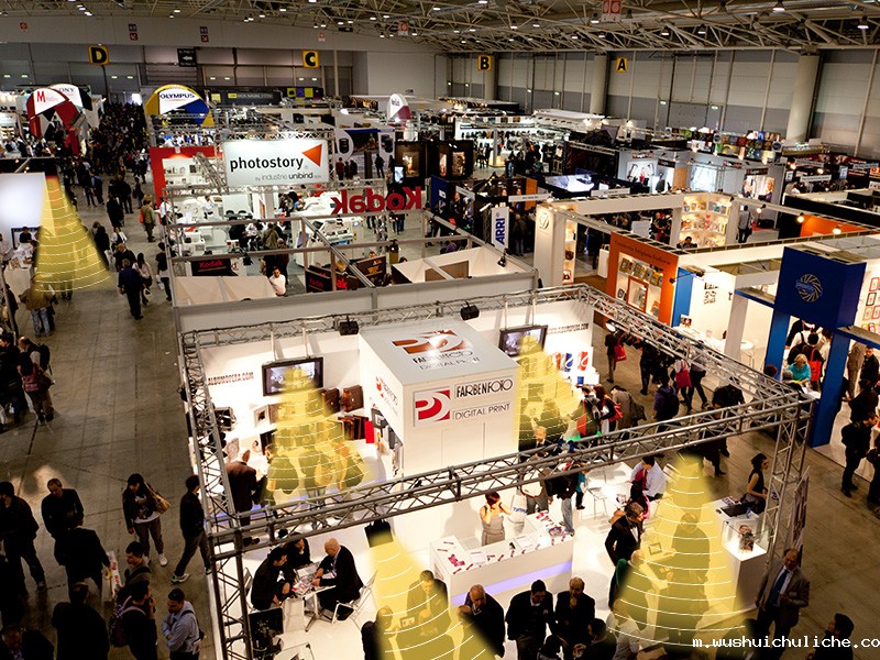 展会定向音响，声场分区示意图