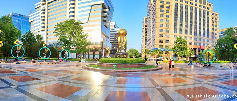 北京金融街广场的智慧广场舞系统